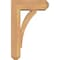 Ekena Millwork Thorton Craftsman Smooth Bracket w/ Offset Brace, Western Red Cedar, 5 1/2"W x 14"D x 22"H BKT0604X14X22THR04SWR - alternate 3
